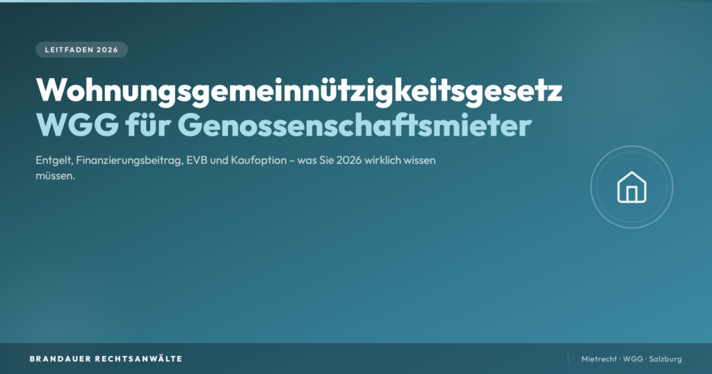 WGG 2026: Rechte als Genossenschaftsmieter | Brandauer RA